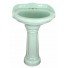 Mexican Talavera Pedestal Sink  Roman Style Verde Pastel